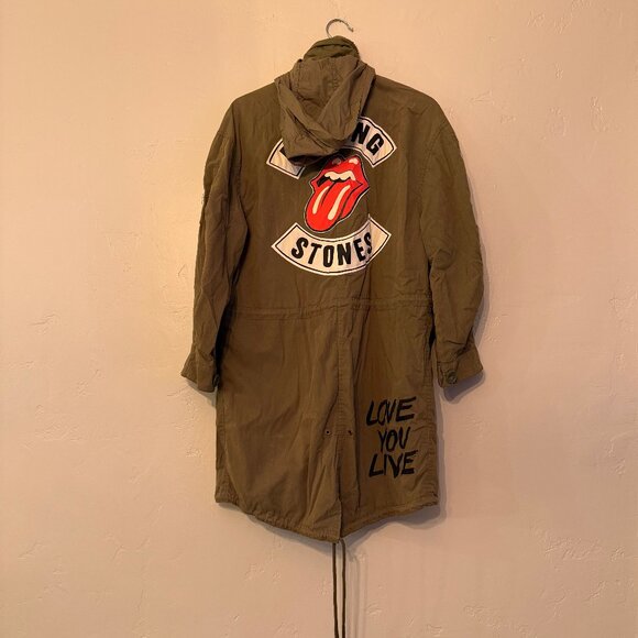 Rolling Stones Green Army Jacket - Picture 2 of 7